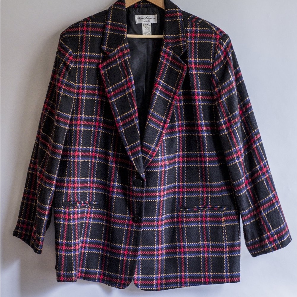 Plaid Blazer